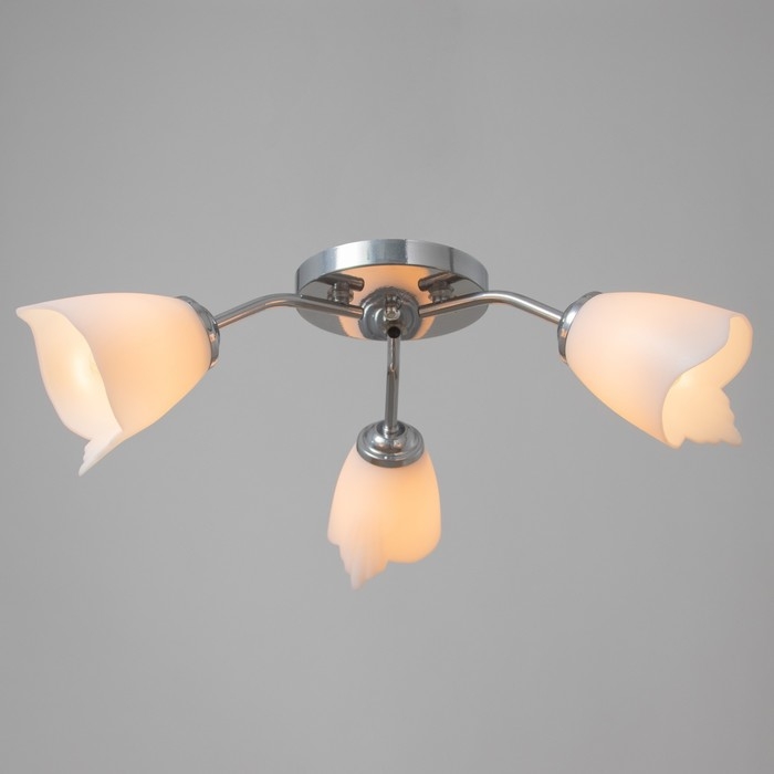 Люстра Оникс 3х15Вт E27 хром 50х50х15см BayerLux Люстра Оникс 3х15Вт E27 хром 50х50х15см BayerLux