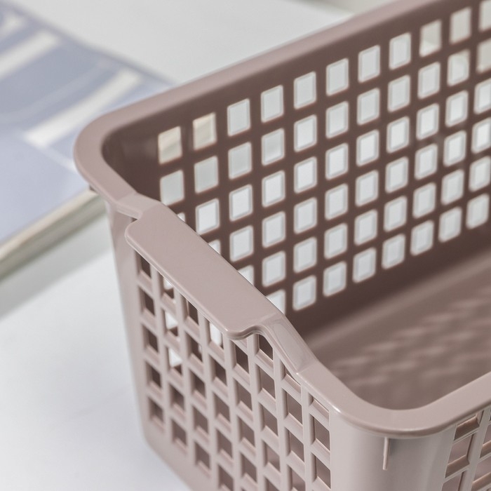 Корзина для хранения, 15×21×12 см, цвет МИКС Корзина для хранения, 15×21×12 см, цвет МИКС