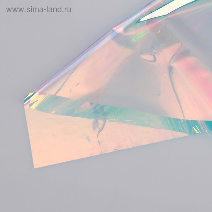 Плёнка иридисцентная  Плёнка иридисцентная "Розовое облако", 0,5 х 5 м