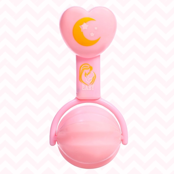 Набор аксессуары для пупса: бутылочка, погремушка Набор аксессуары для пупса: бутылочка, погремушка