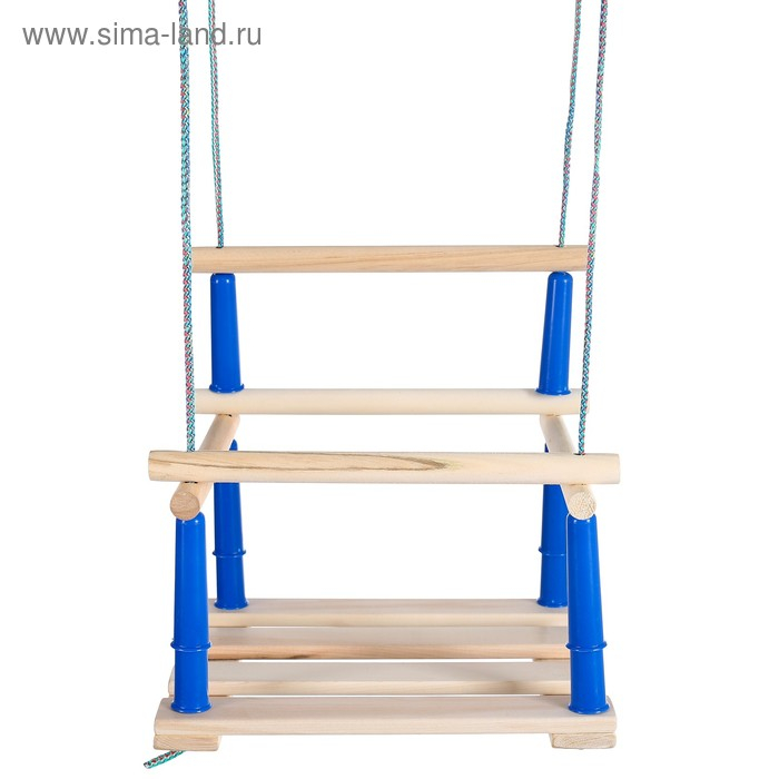 Качели подвесные, деревянные, сиденье 33×22см, МИКС Качели подвесные, деревянные, сиденье 33×22см, МИКС