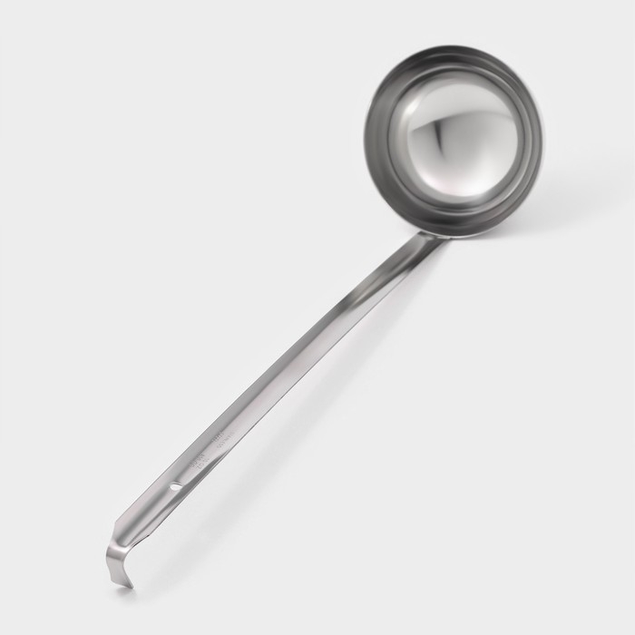 Половник из нержавеющей стали Доляна Everyday, 250 мл, 44×10,5 см, цвет серебряный