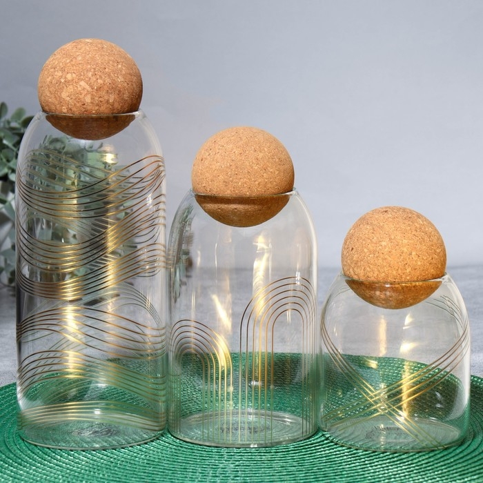 Банка для хранения сыпучих продуктов и круп «Геометрия», 500 мл Банка для хранения сыпучих продуктов и круп «Геометрия», 500 мл