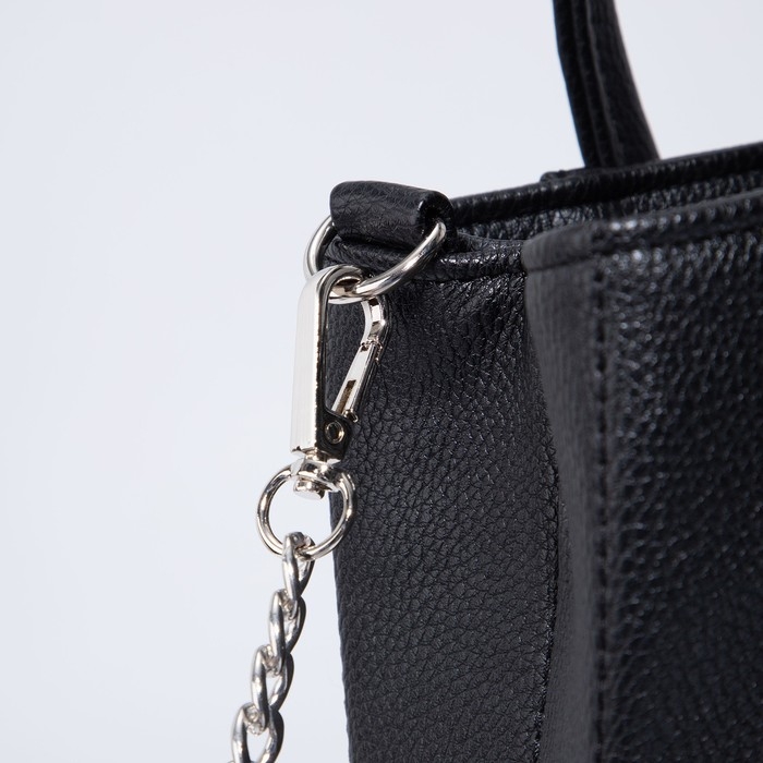 Сумка женская El Masta на молнии, наружный карман, цвет чёрный Сумка женская El Masta на молнии, наружный карман, цвет чёрный