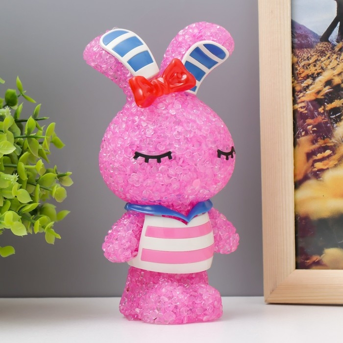 Ночник Ночник "Зайка" LED RGB от батареек 3хLR44 МИКС 6,5х6,5х15,5см RISALUX