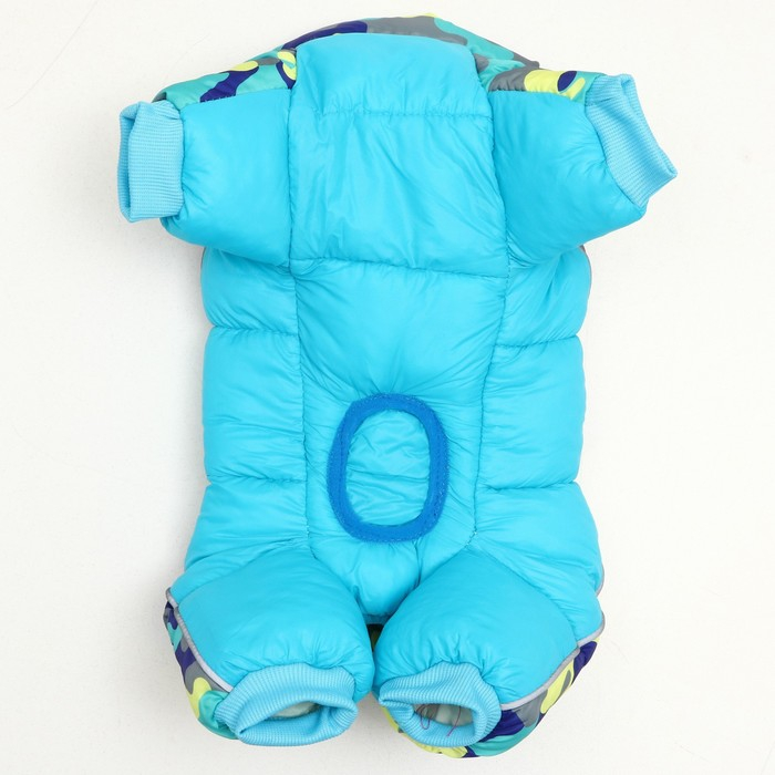Комбинезон принтованный с замком на спине, размер 14 (ДС 32 см,ОГ 42 см,ОШ 31 см), голубой Комбинезон принтованный с замком на спине, размер 14 (ДС 32 см,ОГ 42 см,ОШ 31 см), голубой