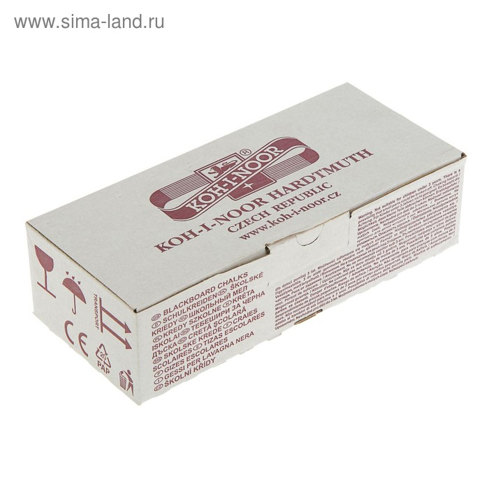 Набор мела белого 100 штук, Koh-I-Noor, 12 х 12 х 100 мм Набор мела белого 100 штук, Koh-I-Noor, 12 х 12 х 100 мм