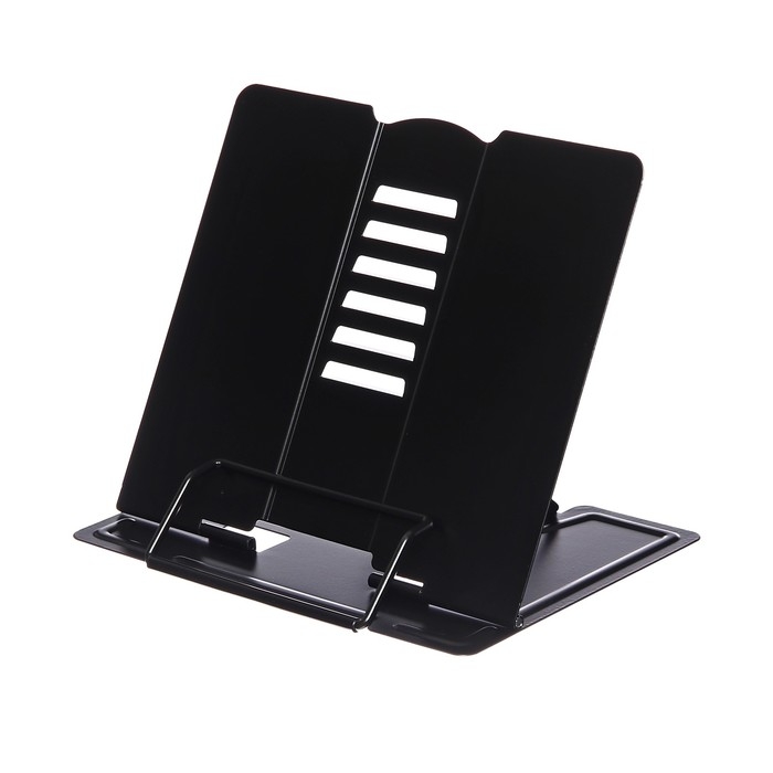 Подставка для книг СТАММ, металлическая, регулируемый угол наклона, чёрная Подставка для книг СТАММ, металлическая, регулируемый угол наклона, чёрная