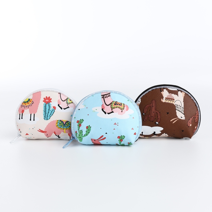 Кошелёк на молнии, цвет МИКС