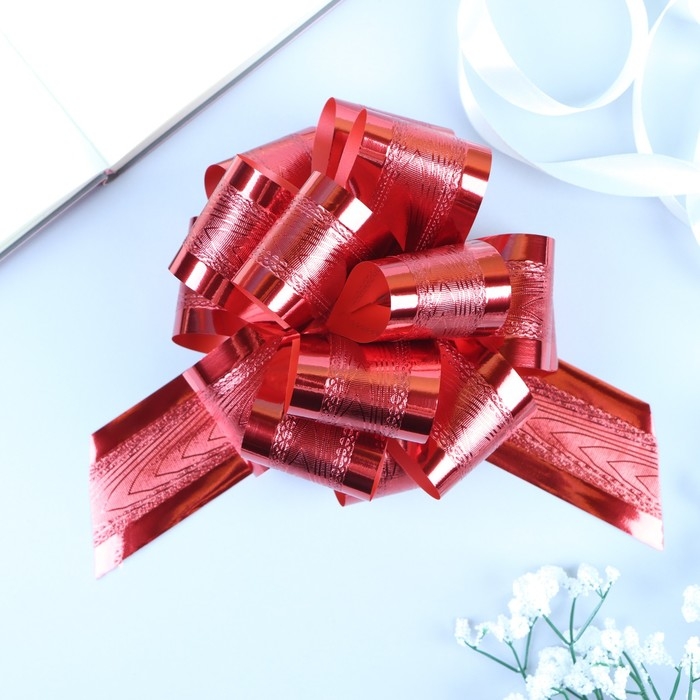 Бант-шар №5 полоса, красный Бант-шар №5 полоса, красный