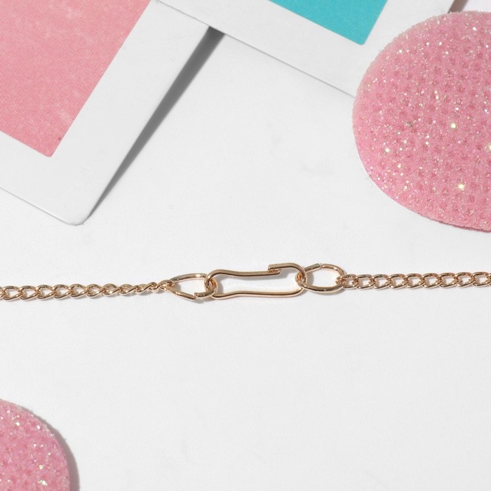 Кулон детский «Выбражулька» зайчик, цвет бело-розовый в золоте Кулон детский «Выбражулька» зайчик, цвет бело-розовый в золоте