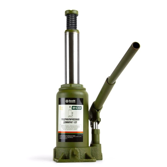 Домкрат гидравлический  Домкрат гидравлический "БелАК" ECO БАК.70018, подъем/подхват 385/200 мм, 12 т