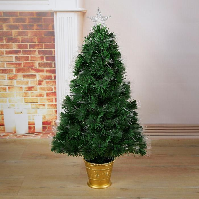 Ёлка фиброоптическая Ёлка фиброоптическая "Пучок" 90 см d нижнего яруса 45 см 80 веток