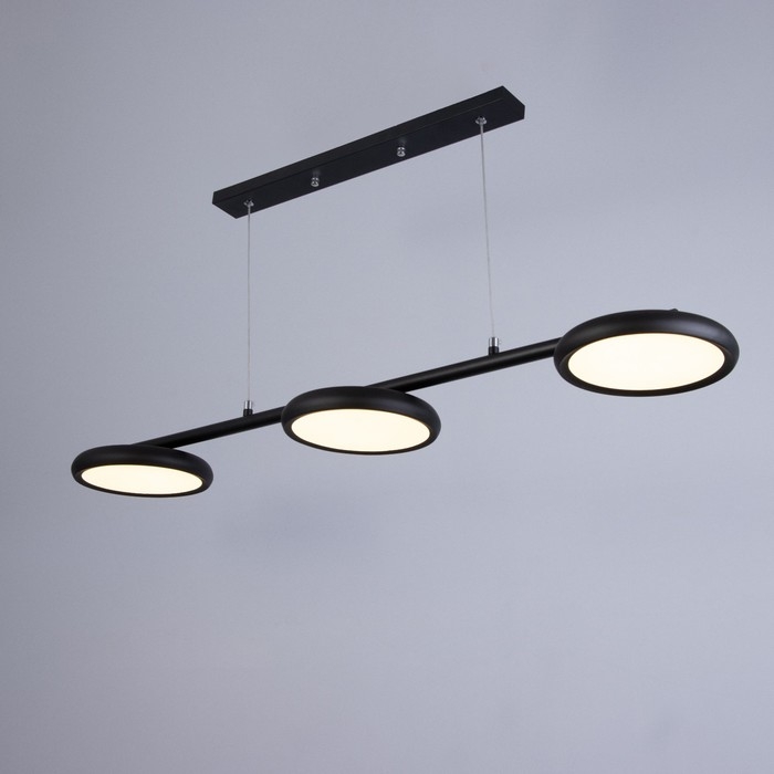 Люстра Люстра "Нильсин" 3хLED 72Вт 3000-6000К черный 100х20х100 см