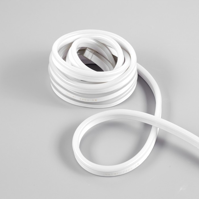 Гибкий неон Uniel 8 × 16 мм, IP67, 5 м, SMD2835, 120 LED/м, 220 В, свечение белое