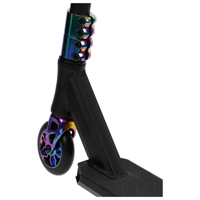 Самокат трюковой GRAFFITI Electric 24, колёса PU 100 мм, SCS компрессия, ABEC 9 Chrome, цвет черный Самокат трюковой GRAFFITI Electric 24, колёса PU 100 мм, SCS компрессия, ABEC 9 Chrome, цвет черный