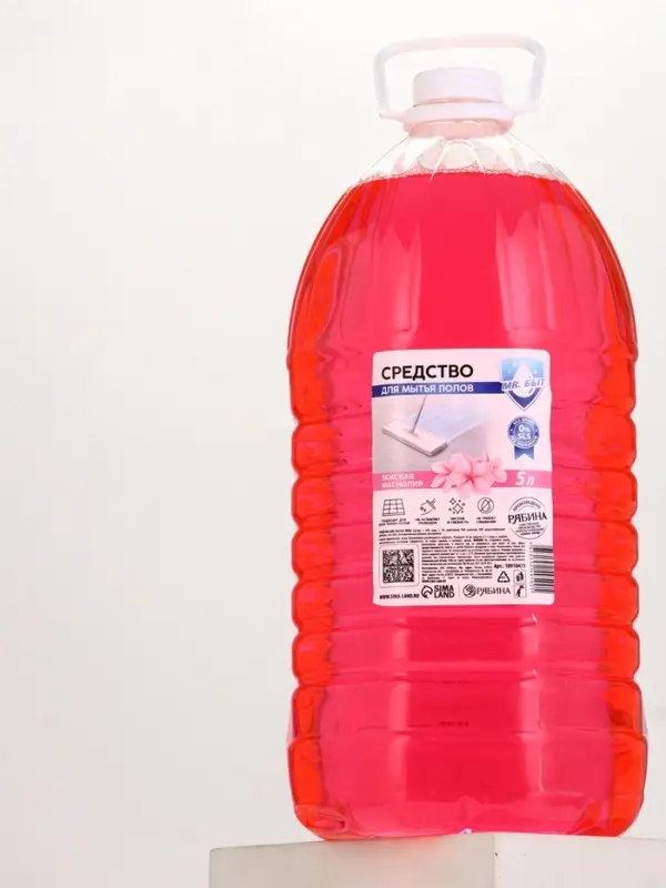 Средство для мытья пола, аромат тайская магнолия, 5 л, Mr.Быт Средство для мытья пола, аромат тайская магнолия, 5 л, Mr.Быт