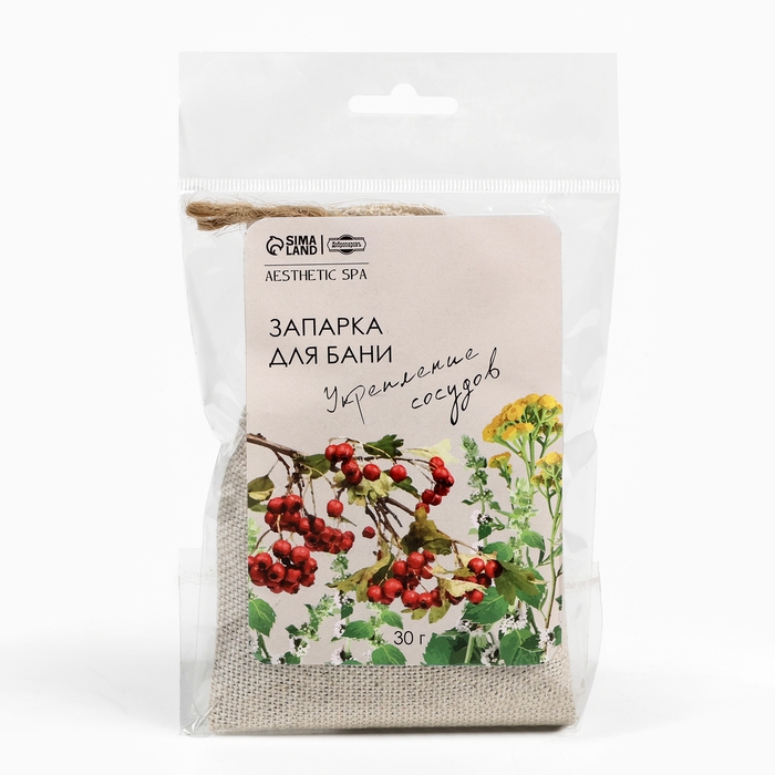 Запарка для бани Запарка для бани "Укрепление сосудов" боярышник, мелисса, бессмертник Добропаровъ