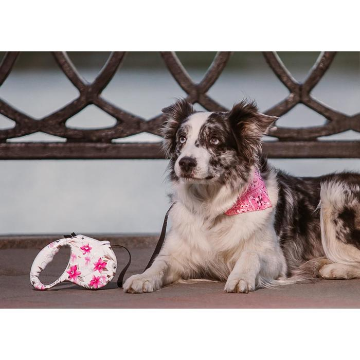 Рулетка  Рулетка "Лапа", 5 м, до 35 кг, принт цветы