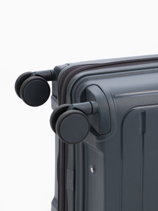 Чемодан 20 Чемодан 20", PP, 38*22*56, отд на молнии, код замок, 4 колеса, серый