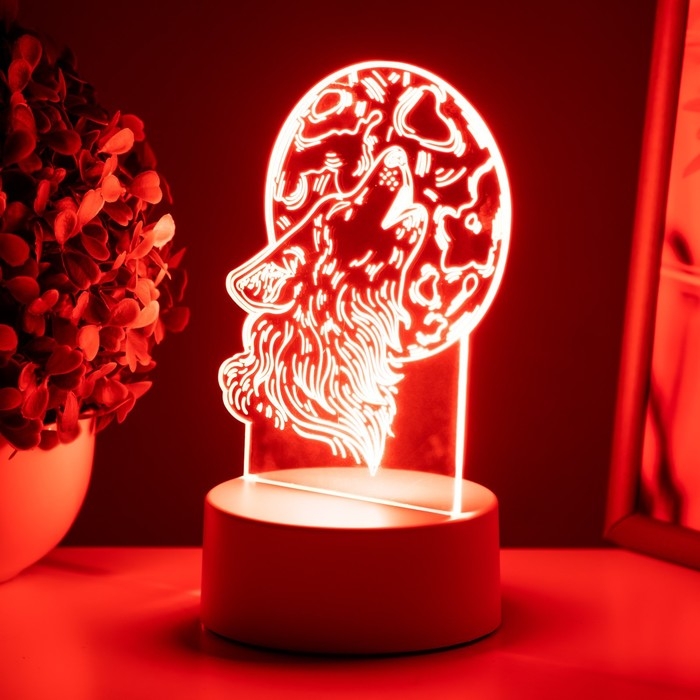 Светильник Светильник "Волк" LED белый 12х9,5х16 см RISALUX