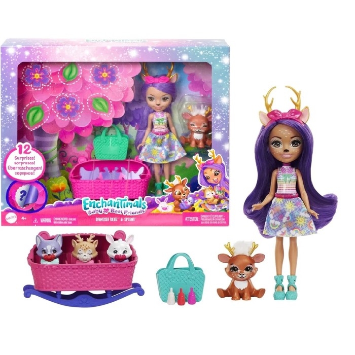 Игровой набор «Энчантималс. Данесса Оленни и Спринт — лучшие друзья малышей» Игровой набор «Энчантималс. Данесса Оленни и Спринт — лучшие друзья малышей»