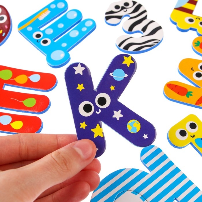 Набор стикеров «Алфавит», материал EVA, 33 детали, Крошка Я Набор стикеров «Алфавит», материал EVA, 33 детали, Крошка Я