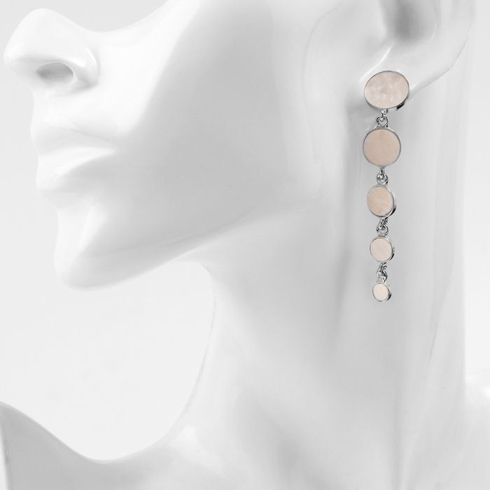 Серьги ассорти «Геометрия» круги, цвет серебро Серьги ассорти «Геометрия» круги, цвет серебро