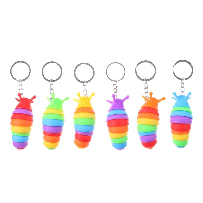 Игрушка антистресс гусеница «Чик-чирик», цвета МИКС, брелок, в шоубоксе Игрушка антистресс гусеница «Чик-чирик», цвета МИКС, брелок, в шоубоксе