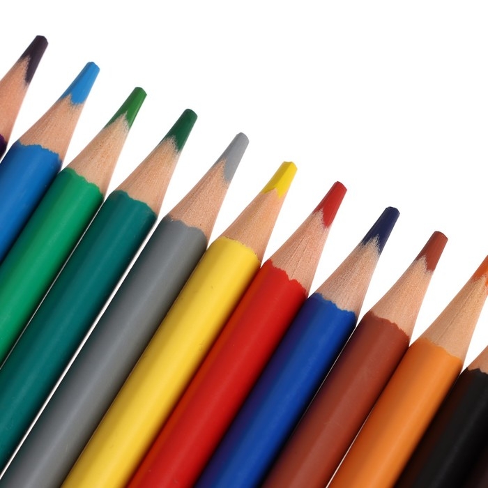 Карандаши 18 цветов BrunoVisconti. FunColor, пластиковые, трёхгранные, МИКС Карандаши 18 цветов BrunoVisconti. FunColor, пластиковые, трёхгранные, МИКС