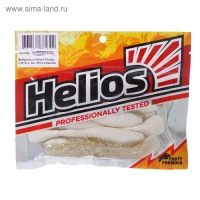 Виброхвост Helios Chubby White & Sparkles, 9 см, 5 шт. (HS-4-002)