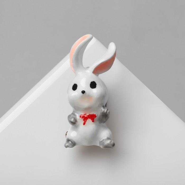 Брошь «Заяц», цветная в золоте Брошь «Заяц», цветная в золоте