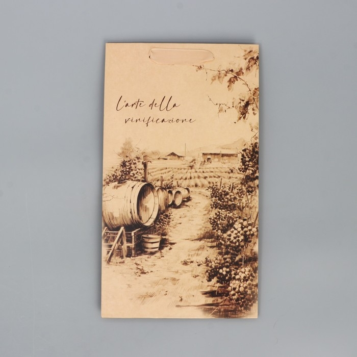 Пакет подарочный под две бутылки, упаковка, Winery, 35 х 20 х 9 см Пакет подарочный под две бутылки, упаковка, Winery, 35 х 20 х 9 см