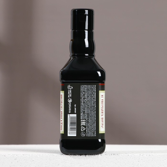 Гель для душа во флаконе виски «На удачу», 250 мл, аромат древесный с пряными нотами, Новый Год Гель для душа во флаконе виски «На удачу», 250 мл, аромат древесный с пряными нотами, Новый Год