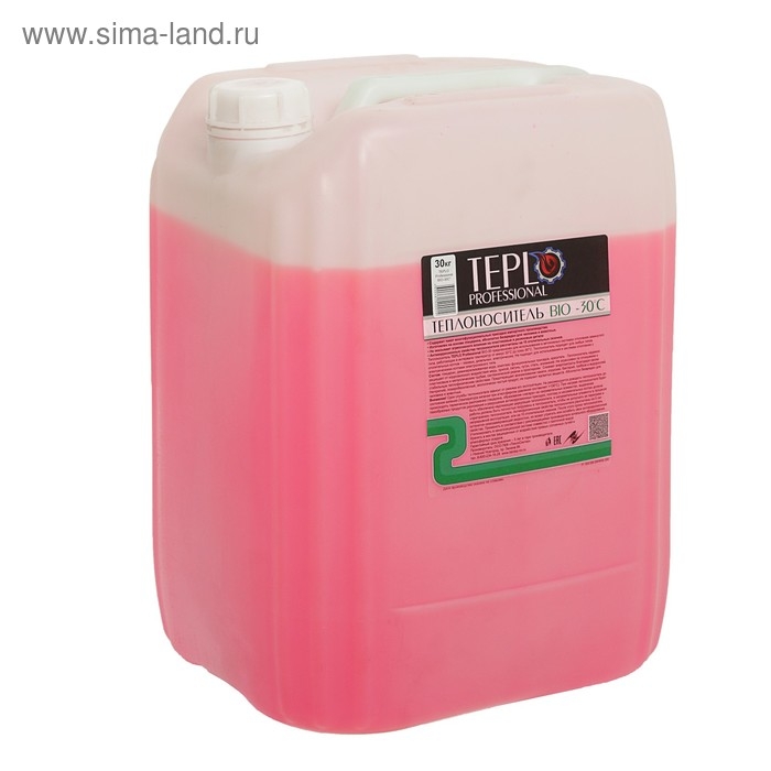 Теплоноситель TEPLO Professional BIO - 30, основа глицерин, 30 кг Теплоноситель TEPLO Professional BIO - 30, основа глицерин, 30 кг