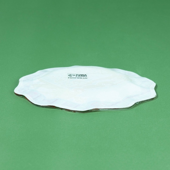 Тарелка стеклянная десертная Доляна «Новогоднее настроение», d=20,5 см Тарелка стеклянная десертная Доляна «Новогоднее настроение», d=20,5 см