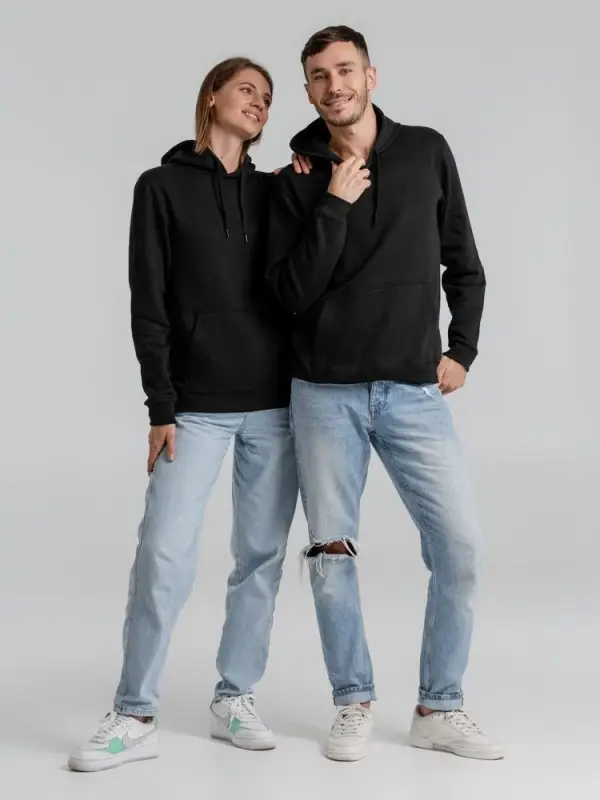 Толстовка с капюшоном Snake II черная, размер XS