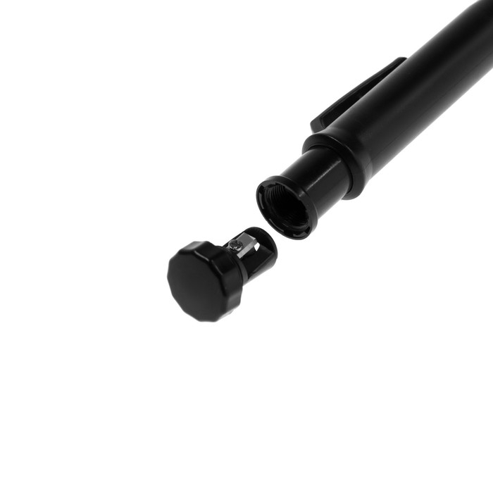 Карандаш механический ТУНДРА, с набором грифелей, 6 штук, черные Карандаш механический ТУНДРА, с набором грифелей, 6 штук, черные