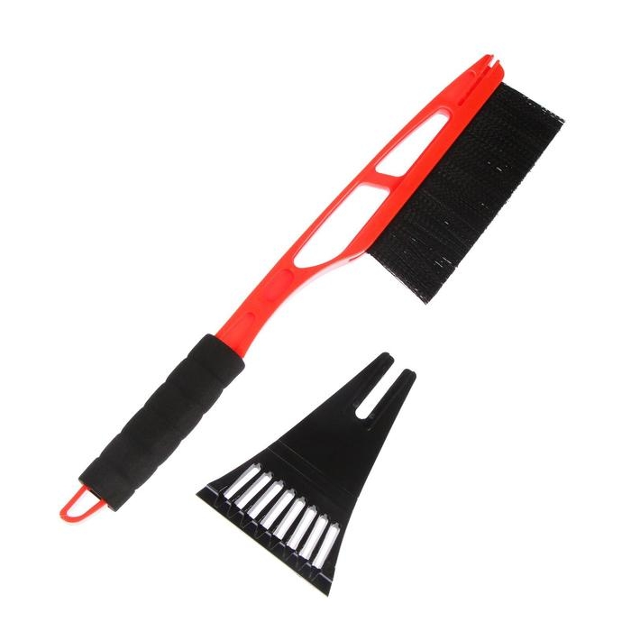 Щетка сметка TORSO, 52 см, со скребком, мягкая ручка, МИКС Щетка сметка TORSO, 52 см, со скребком, мягкая ручка, МИКС