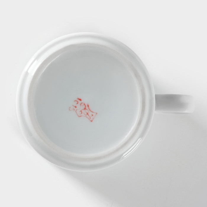 Кружка фарфоровая «Сезон охоты», 300 мл, белая Кружка фарфоровая «Сезон охоты», 300 мл, белая