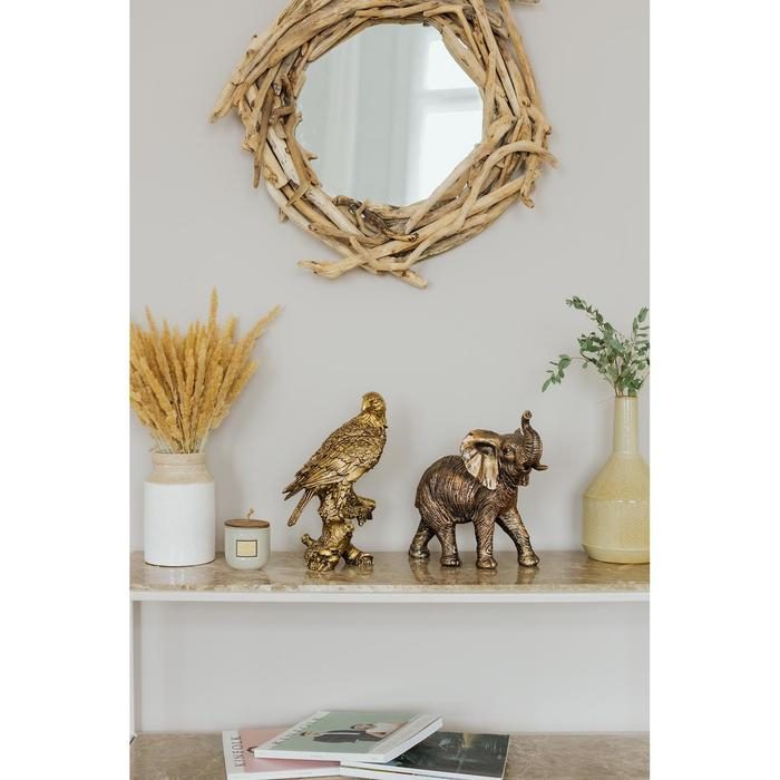 Фигура Фигура "Орел на коряге" золото, 32см