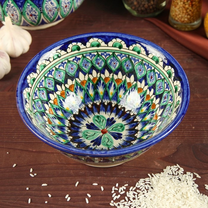 Коса Риштанская Керамика  Коса Риштанская Керамика "Узоры", 18 см, большая,  микс