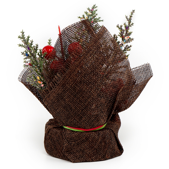 Новогодняя композиция «Веточки с рябиной и шишками» 12 × 12 × 18 см Новогодняя композиция «Веточки с рябиной и шишками» 12 × 12 × 18 см