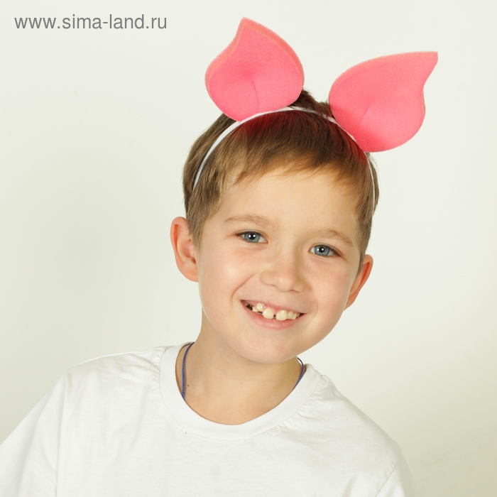 Карнавальный Ободок«Уши поросенка» поролон Карнавальный Ободок«Уши поросенка» поролон