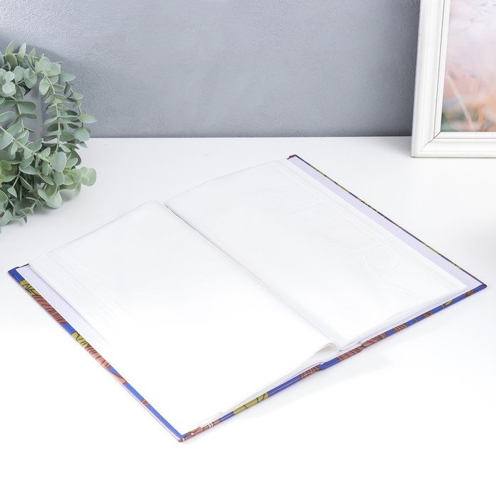 Фотоальбом на 300 фото 10х15 см Фотоальбом на 300 фото 10х15 см "Какао на синем" крафт 33,5х17,5х5 см