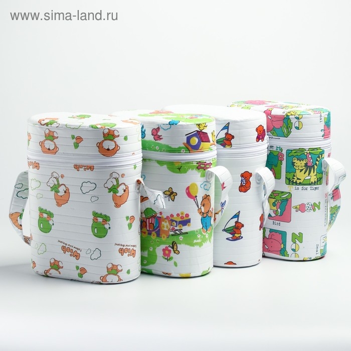 Термосумка - контейнер для классических бутылок (пластик), цвет МИКС Термосумка - контейнер для классических бутылок (пластик), цвет МИКС