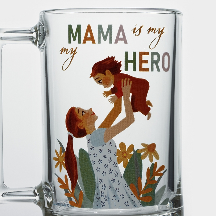 Кружка стеклянная «Фитнес. Мама», 320 мл Кружка стеклянная «Фитнес. Мама», 320 мл