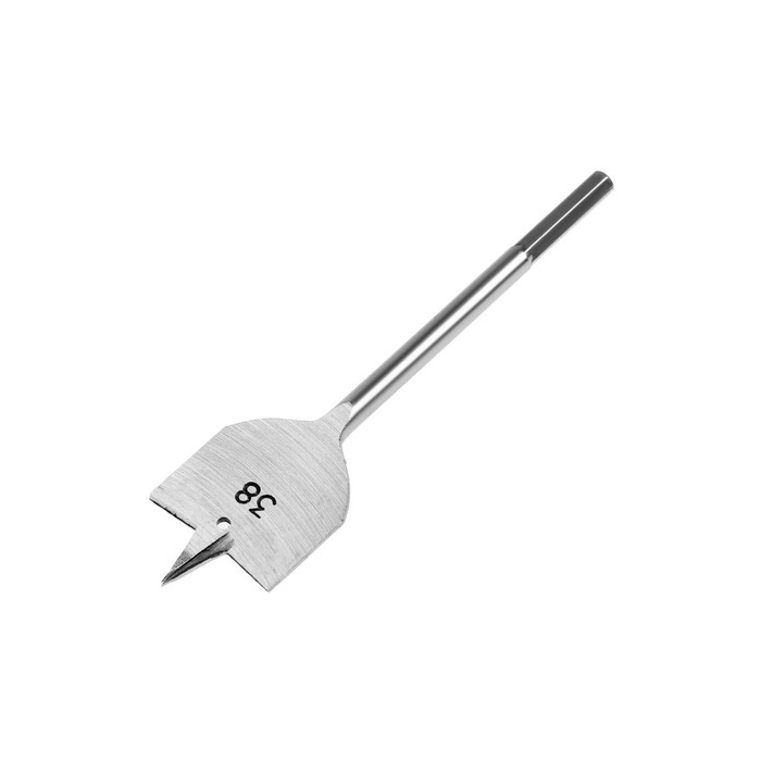 Сверло по дереву перовое ЛОМ, шестигранный хвостовик, 38 х 152 мм Сверло по дереву перовое ЛОМ, шестигранный хвостовик, 38 х 152 мм