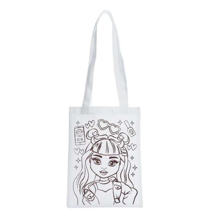 Сумка-Шоппер, раскраска «Милашка» 20 × 27 см Сумка-Шоппер, раскраска «Милашка» 20 × 27 см