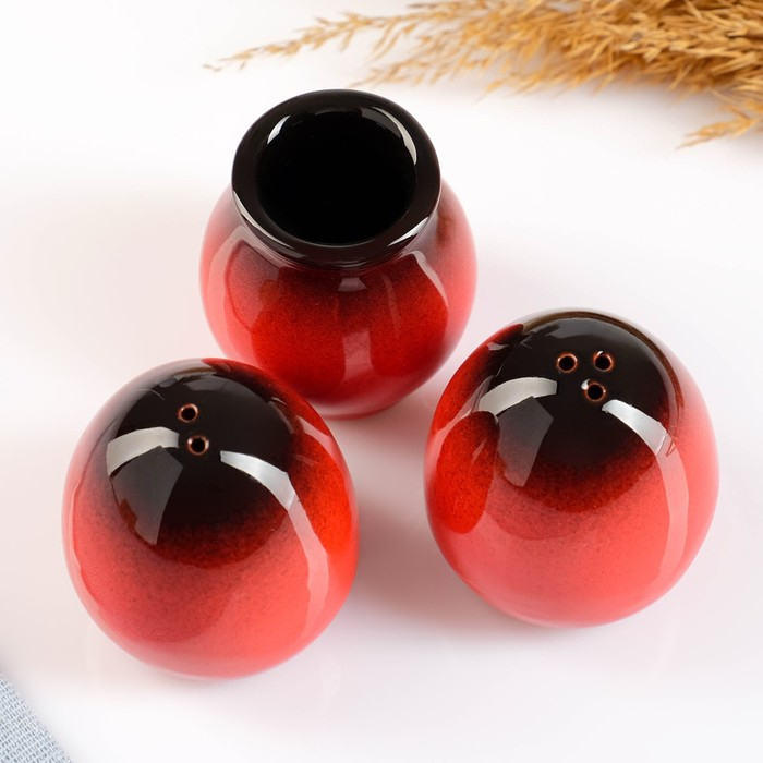 Набор для специй  Набор для специй "Премиум Кватро" 5 предметов, красный